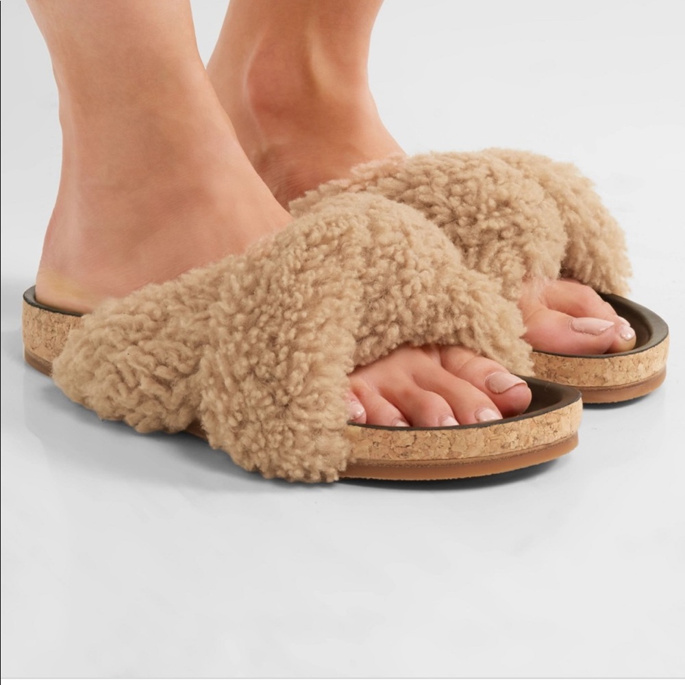 Chloe Shearling slides size 39